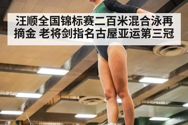 汪顺全国锦标赛二百米混合泳再摘金 老将剑指名古屋亚运第三冠